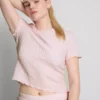 Kurzärmeliges Crinkle-Top