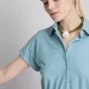 Kurzärmeliges, gestuftes Minikleid