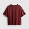 Kurzärmeliges Häkel-T-Shirt aus Baumwolle