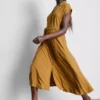 Kurzärmeliges Midi-Shirtkleid