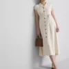 Kurzärmeliges Midi-Shirtkleid
