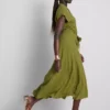 Kurzärmeliges Midi-Shirtkleid