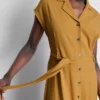 Kurzärmeliges Midi-Shirtkleid
