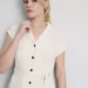 Kurzärmeliges Midi-Shirtkleid