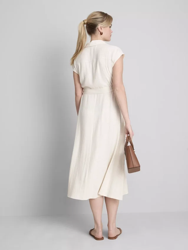 Kurzärmeliges Midi-Shirtkleid