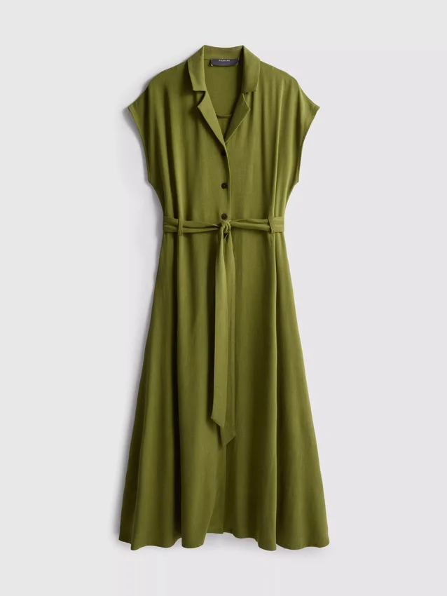 Kurzärmeliges Midi-Shirtkleid