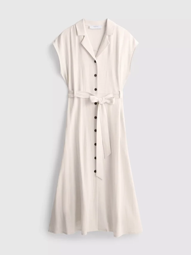 Kurzärmeliges Midi-Shirtkleid