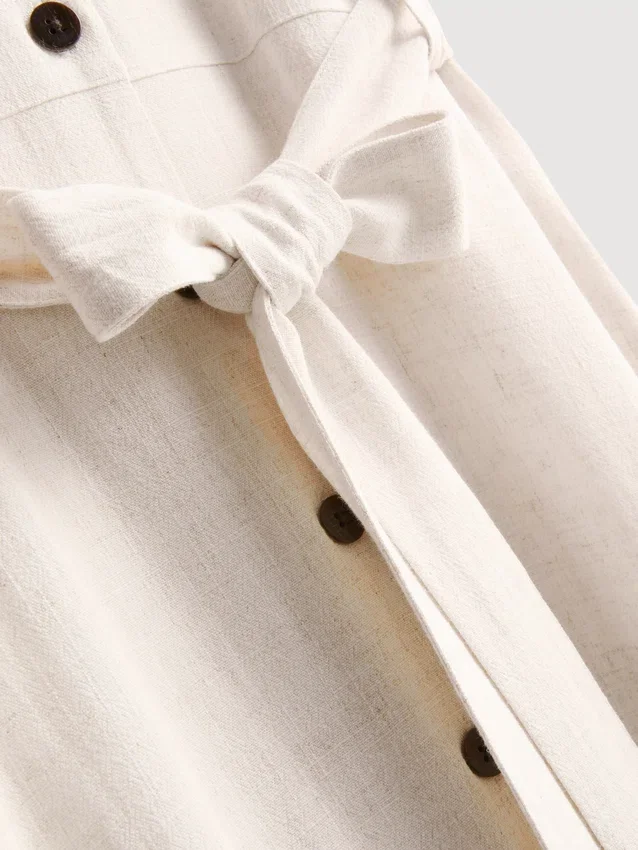Kurzärmeliges Midi-Shirtkleid