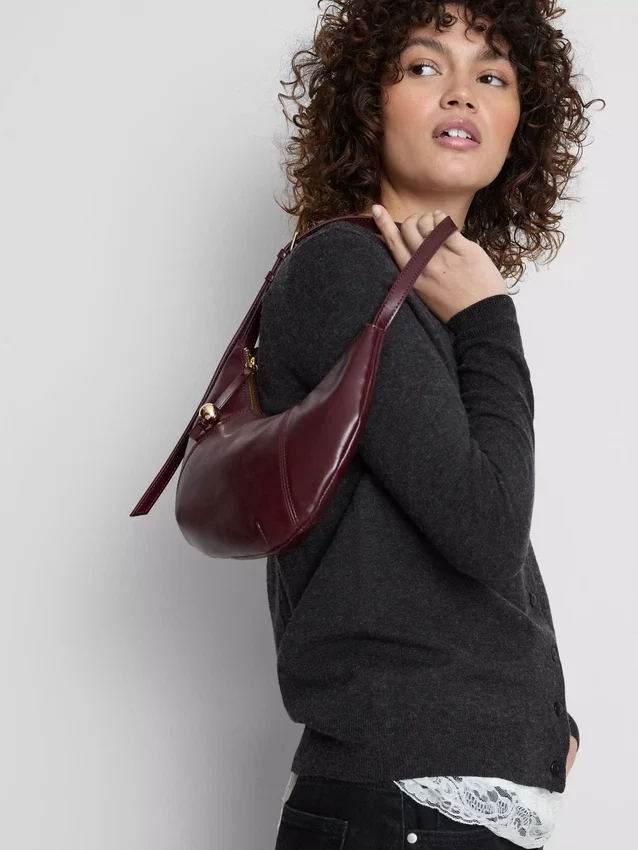 Langarm-Cardigan mit Rundhalsausschnitt