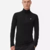 Langarm-Sportshirt mit Viertelreissverschluss