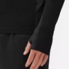 Langarm-Sportshirt mit Viertelreissverschluss