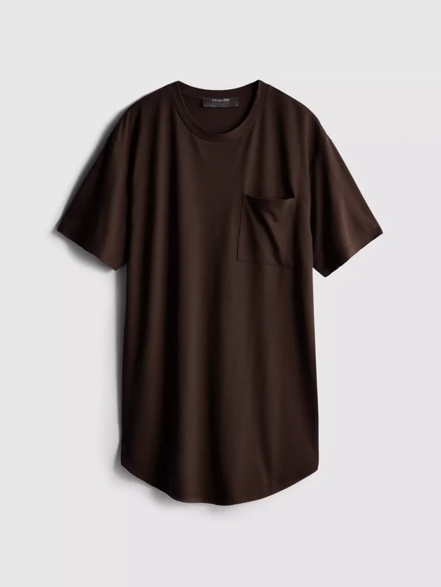 Langarm-T-Shirt mit Rundhalsausschnitt