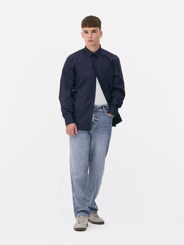 Langarmhemd in Regular-Fit