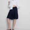 Lange Bermudashorts aus Baumwoll-Denim