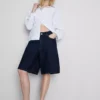 Lange Bermudashorts aus Baumwoll-Denim