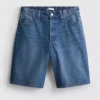 Lange Bermudashorts aus Baumwoll-Denim