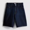 Lange Bermudashorts aus Baumwoll-Denim