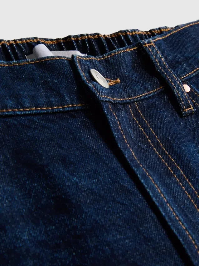 Lange Bermudashorts aus Baumwoll-Denim