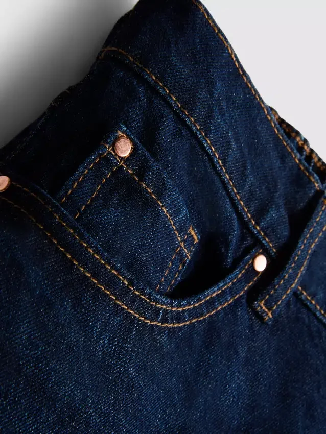 Lange Bermudashorts aus Baumwoll-Denim