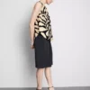 Langes bedrucktes Tanktop
