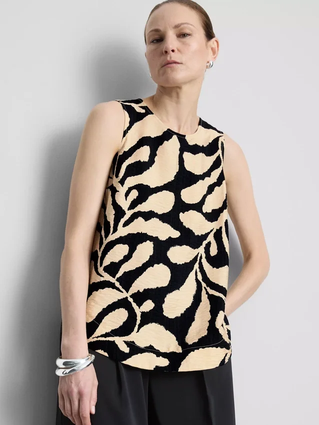 Langes bedrucktes Tanktop