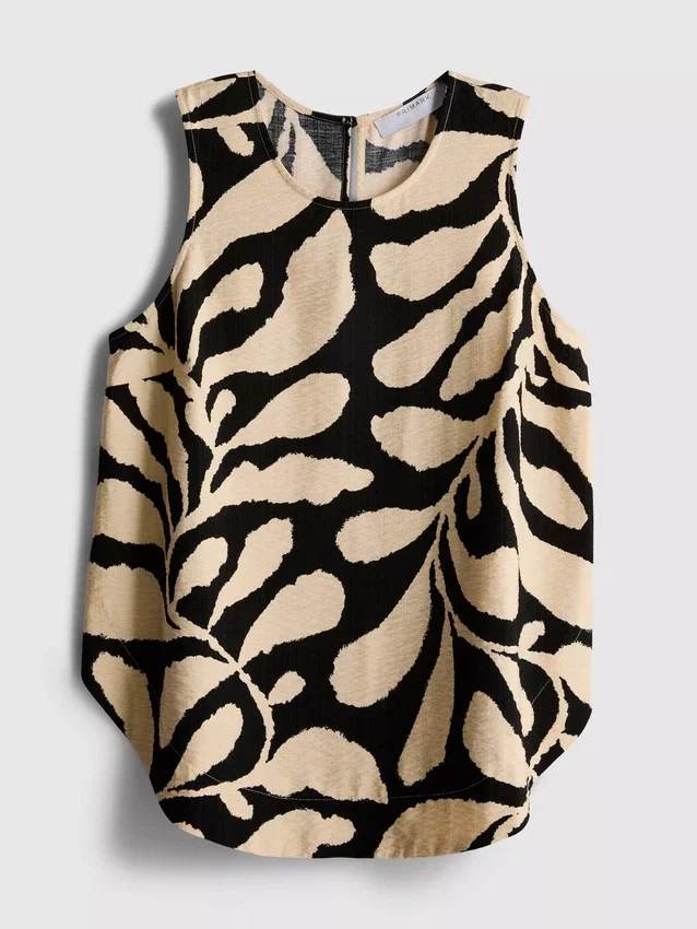 Langes bedrucktes Tanktop