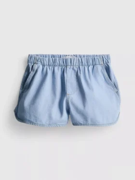 Lauffrack aus Baumwoll-Denim-Shorts