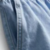 Lauffrack aus Baumwoll-Denim-Shorts