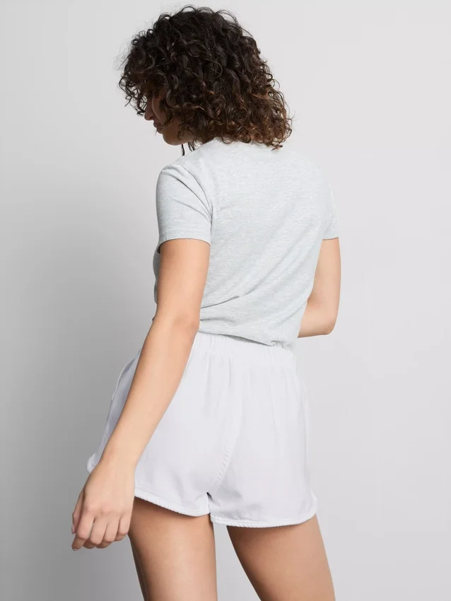 Lauffrack aus Baumwoll-Denim-Shorts