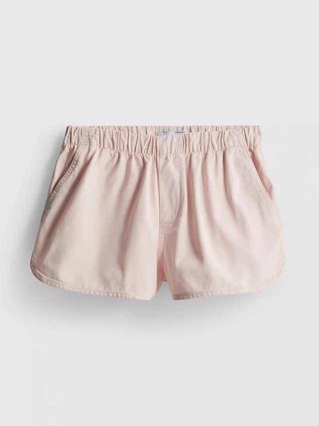Lauffrack aus Baumwoll-Denim-Shorts
