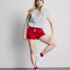 Laufshorts aus Jersey mit hohem Baumwollanteil