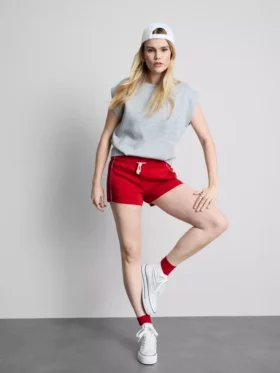 Laufshorts aus Jersey mit hohem Baumwollanteil