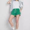 Laufshorts aus Jersey mit hohem Baumwollanteil