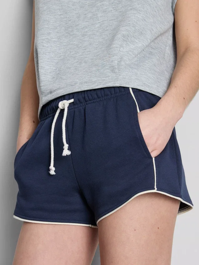 Laufshorts aus Jersey mit hohem Baumwollanteil