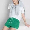 Laufshorts aus Jersey mit hohem Baumwollanteil