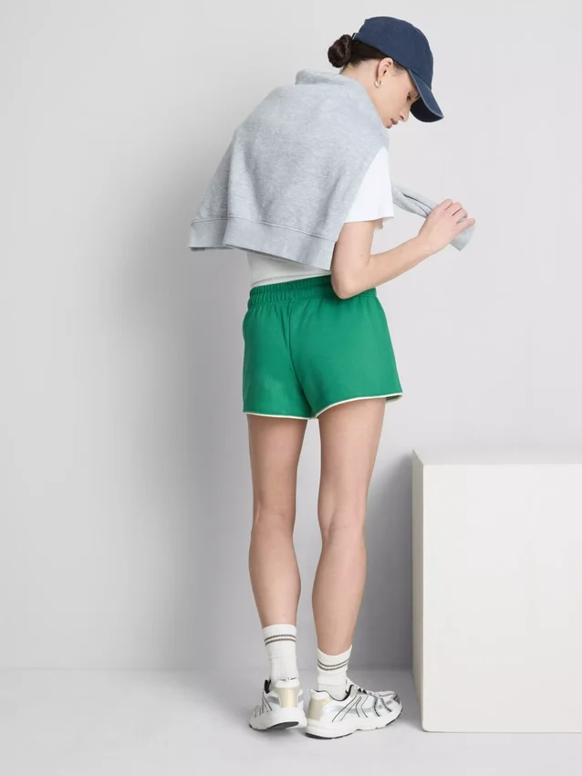 Laufshorts aus Jersey mit hohem Baumwollanteil