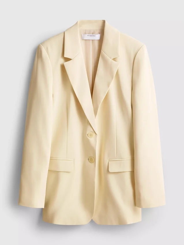 Lila Blazer mit einreihigem Knopfverschluss