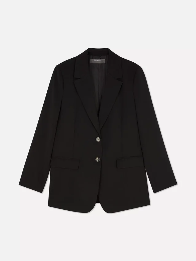 Lila Blazer mit einreihigem Knopfverschluss