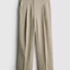 Lila Hose mit geradem Bein