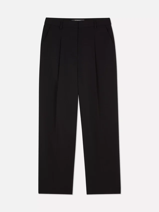 Lila Hose mit geradem Bein