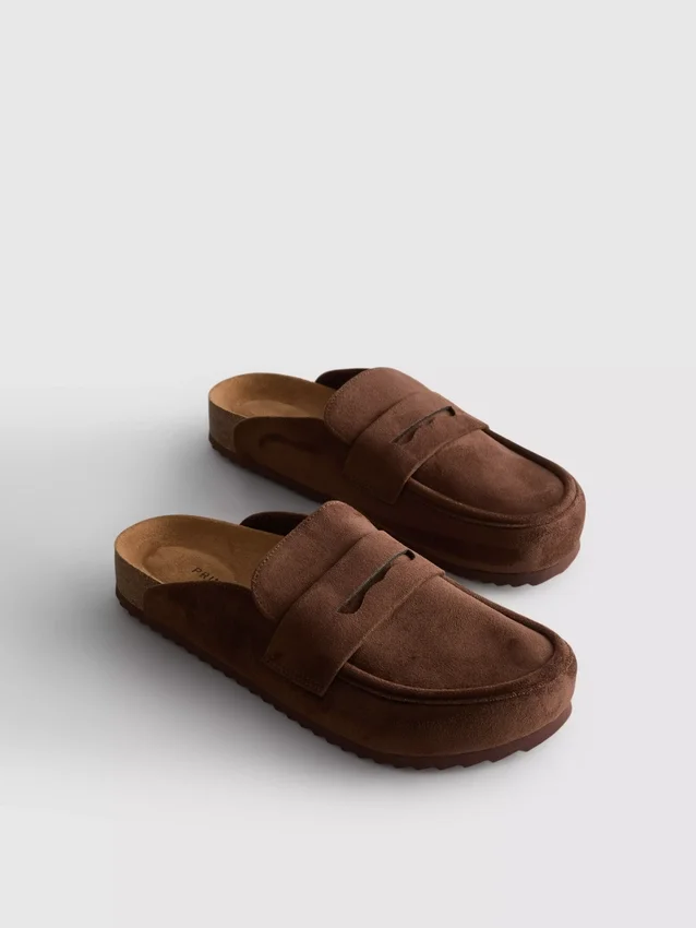 Loafer-Clog-Sandalen
