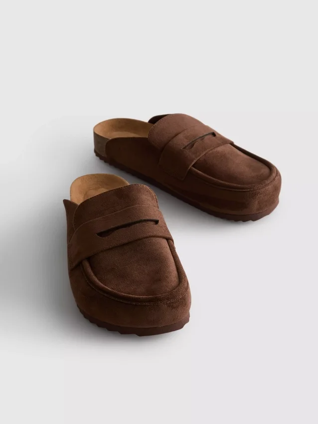Loafer-Clog-Sandalen