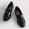 Loafer in weiter Passform aus Lackleder