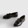 Loafer in weiter Passform aus Lackleder