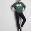 Locker sitzendes Active-T-Shirt aus Baumwolle mit Grafikprint