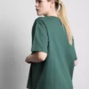 Locker sitzendes Active-T-Shirt aus Baumwolle mit Grafikprint