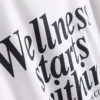 Locker sitzendes Active-T-Shirt aus Baumwolle mit Grafikprint