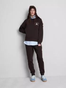 Locker sitzendes Sweatshirt aus Baumwollmischung mit Aufdruck