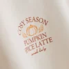 Locker sitzendes Sweatshirt aus Baumwollmischung mit Grafikprint