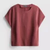 Locker sitzendes T-Shirt mit Rundhalsausschnitt und guter Luftzirkulation